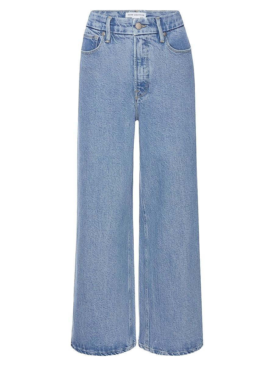 Women's Soft Tech Good Skate Wide Crop Jeans - Indigo - Size 8