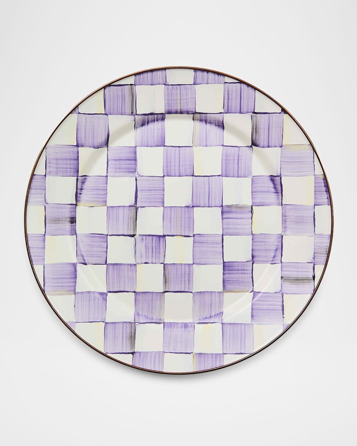 Violet Check Charger Plate