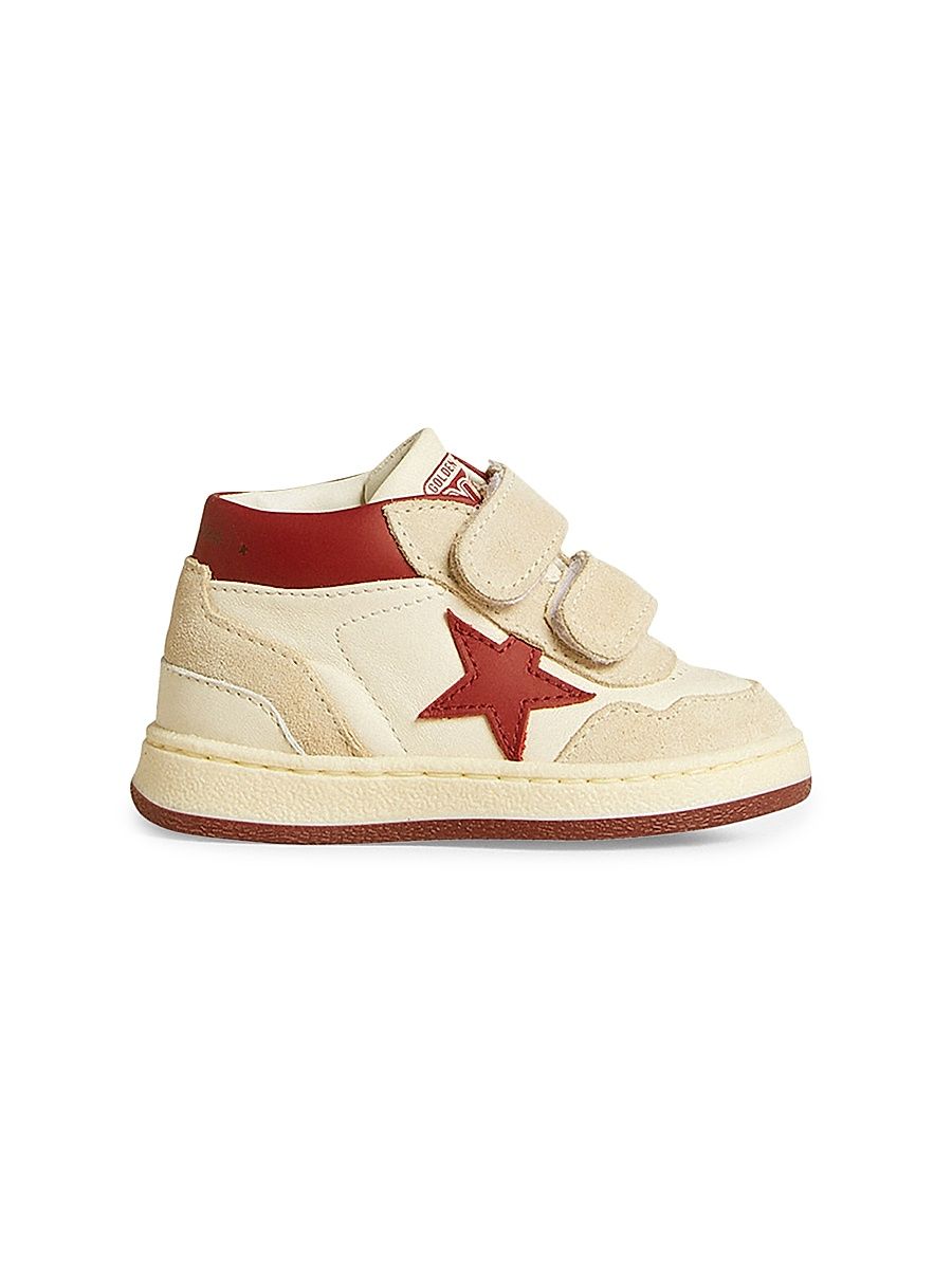 Baby's & Little Kid's June Basket Suede Sneakers - White Red - Size 9 (Toddler)
