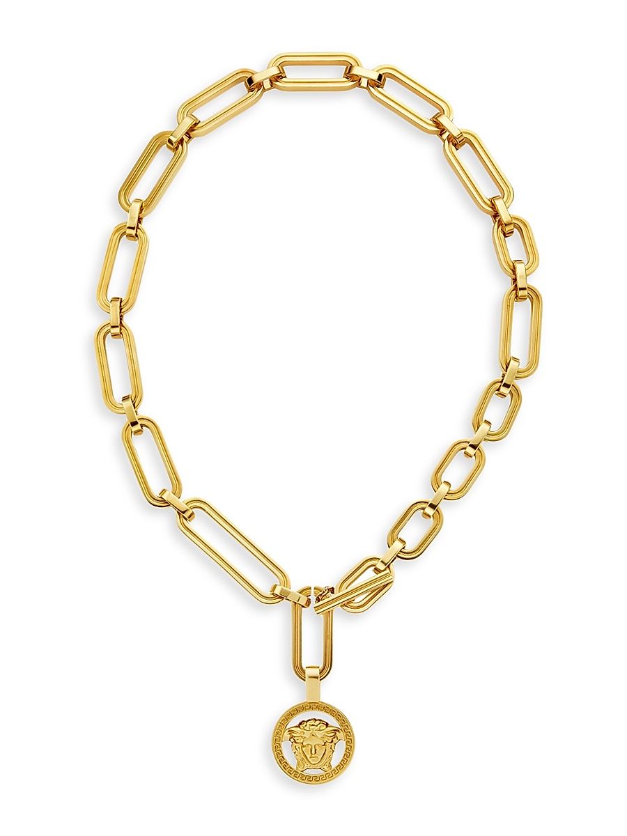 Women's Medusa Goldtone Pendant Necklace - Versace Gold