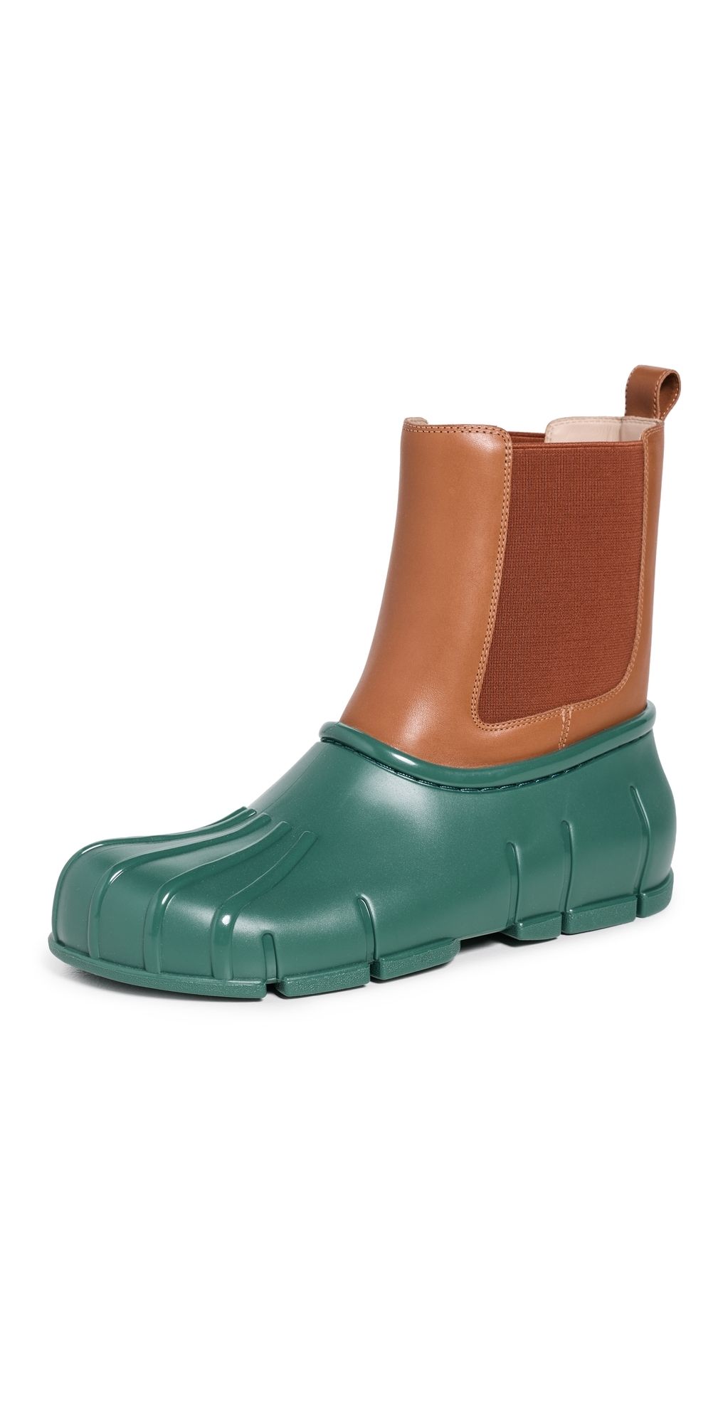 FARM Rio Monstera Rain Chelsea Boots Powder/Forest 9