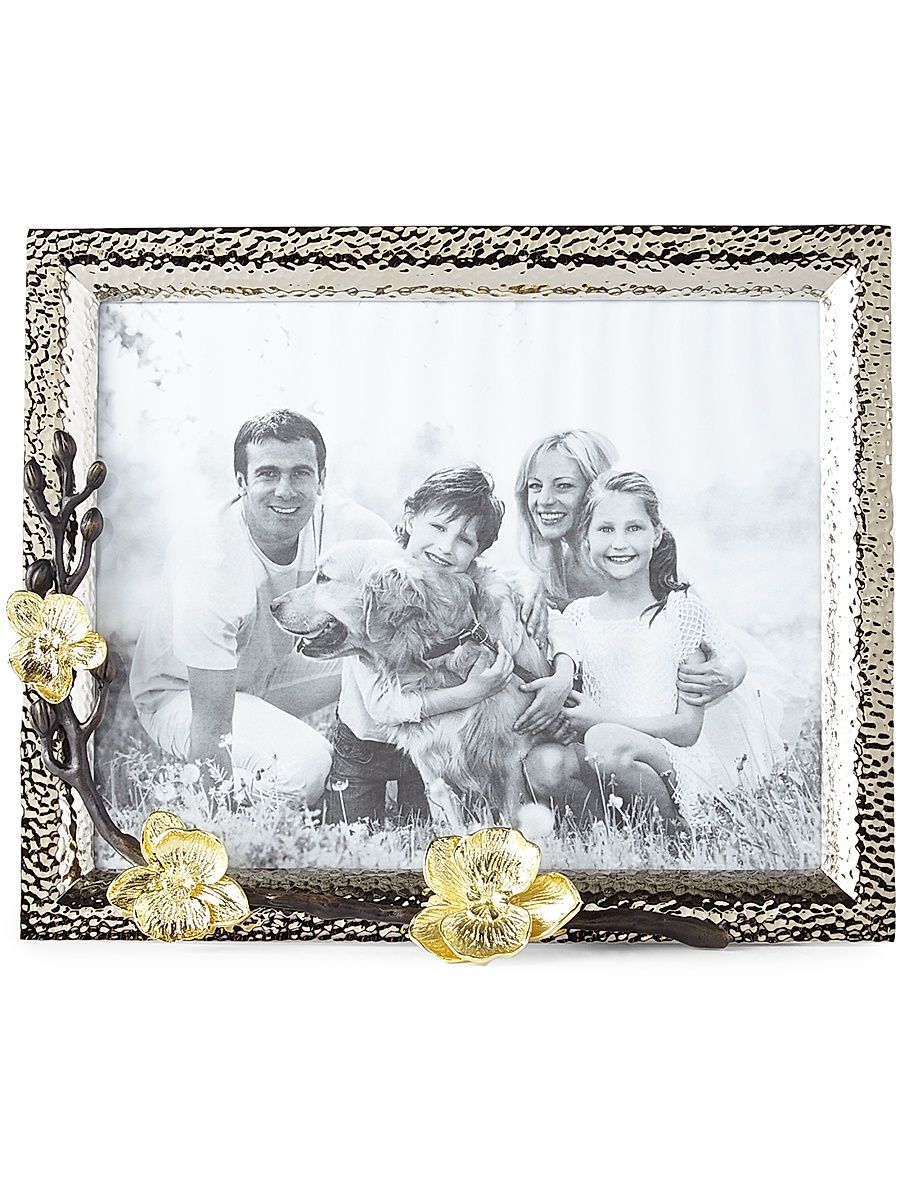 Gold Orchid Picture Frame