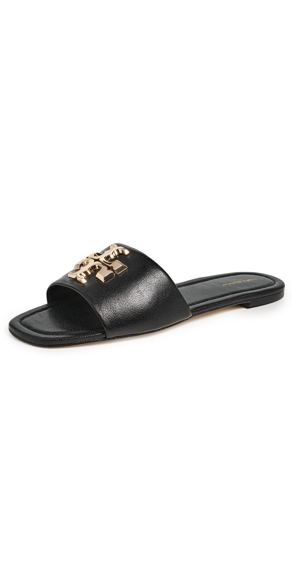 Tory Burch Eleanor Slides Perfect Black / Gold 10.5
