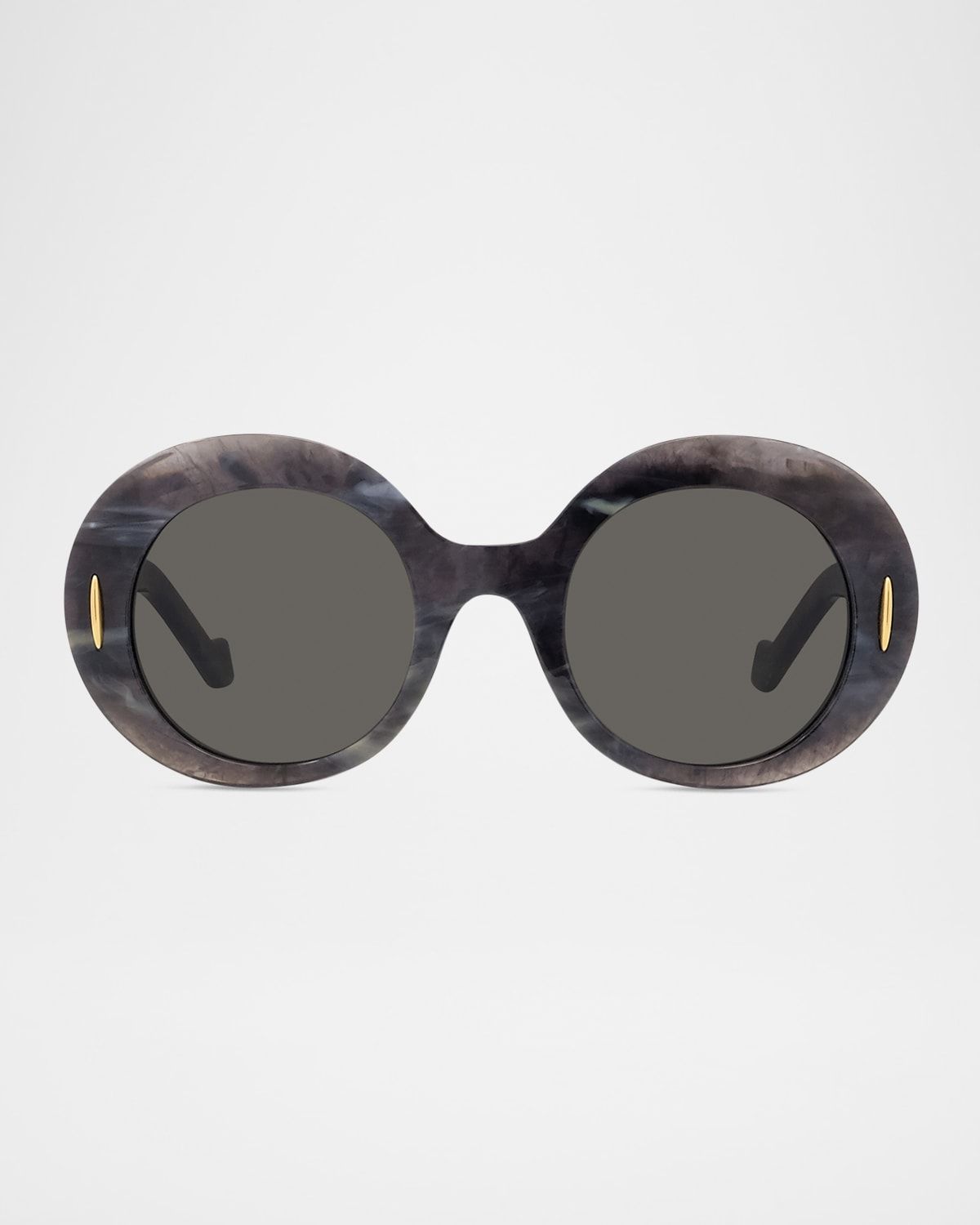 Men & apos;s Anagram Acetate and Nylon Round Sunglasses