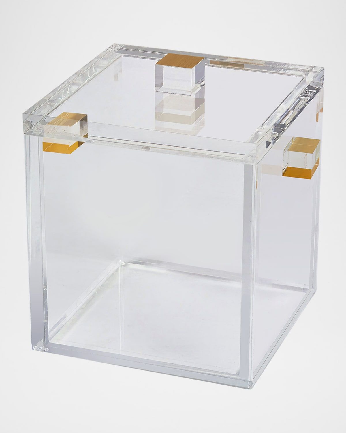 Clear Lucite Ice Bucket with Lid