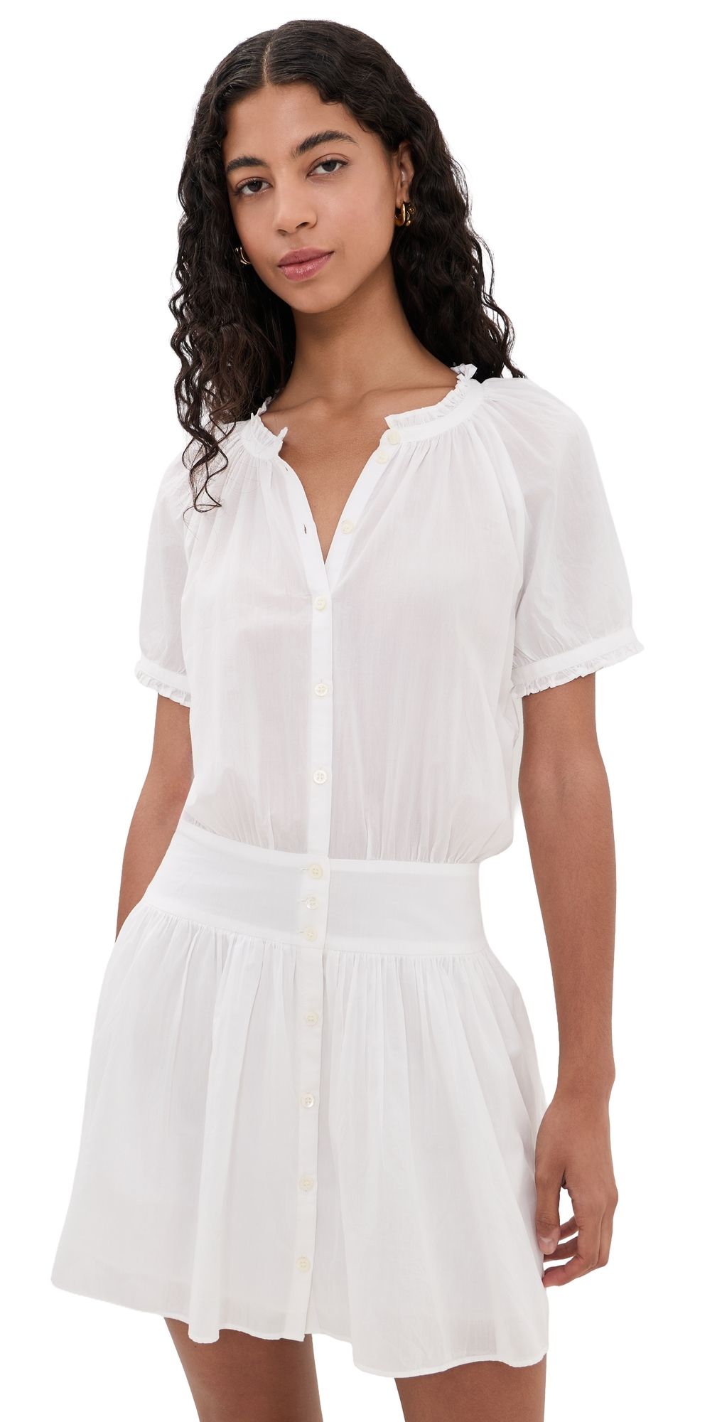 PAIGE Nisha Mini Dress White XL