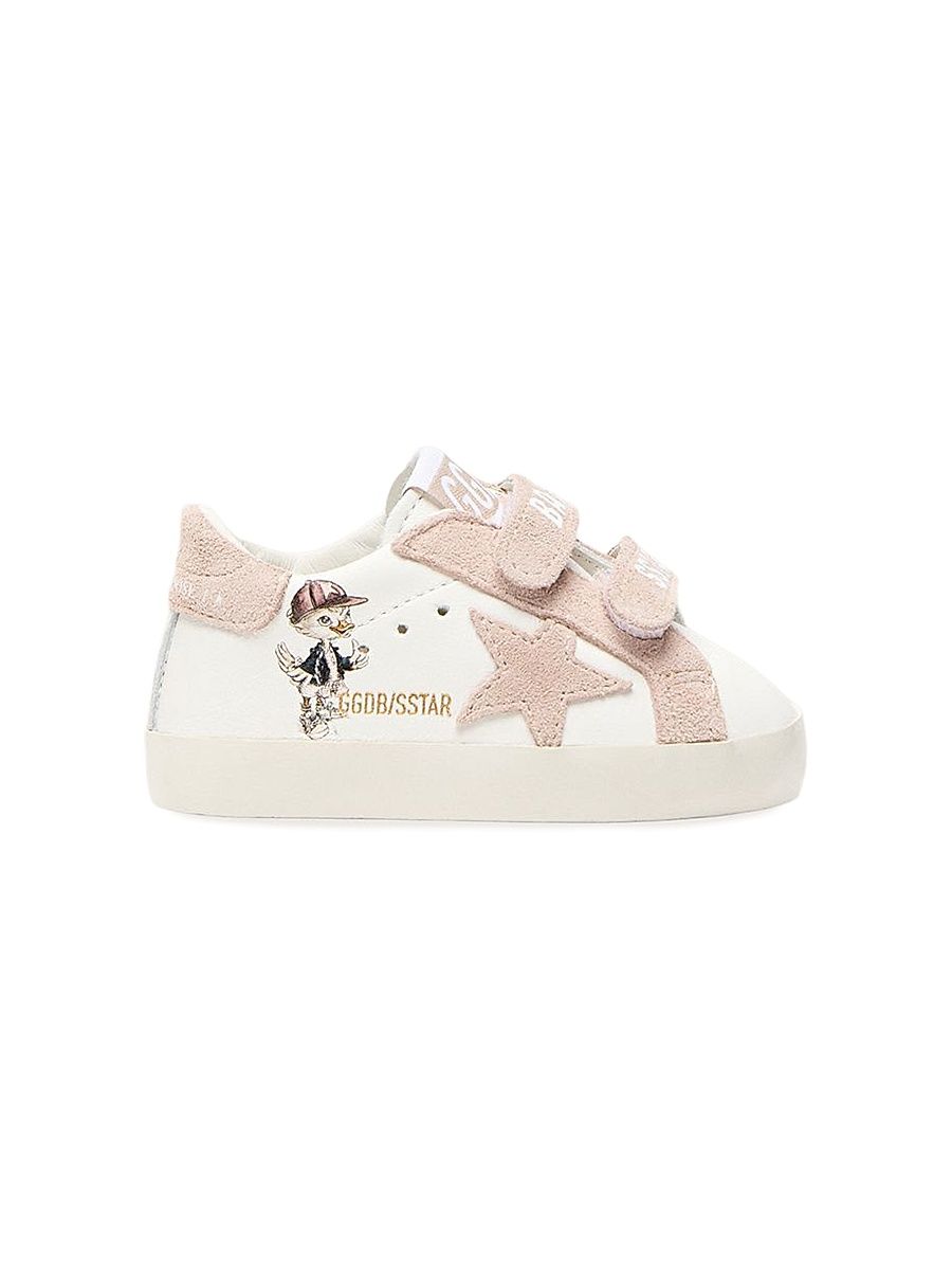 Baby Girl's Old School Goose-Print Sneakers - White - Size 3 (Baby)