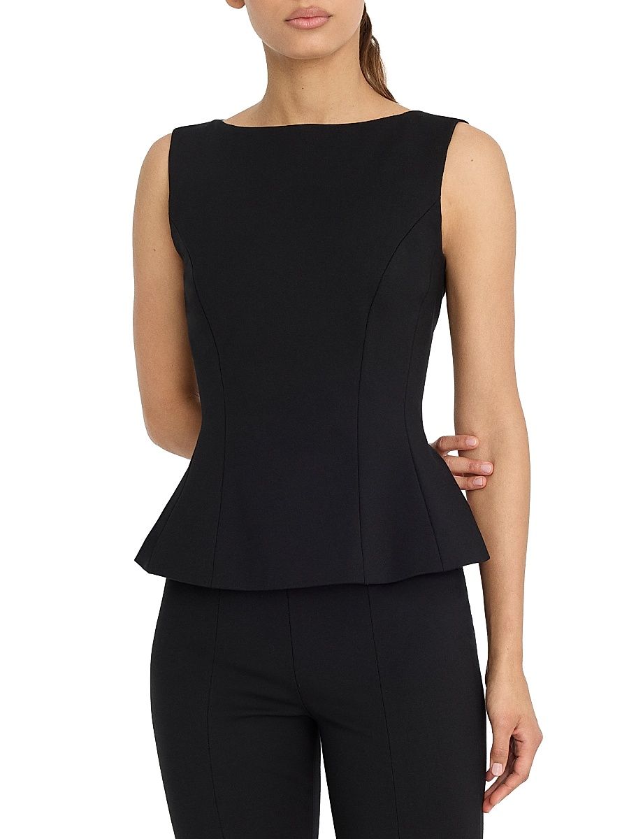 Women's Peplum Top - Black - Size XS