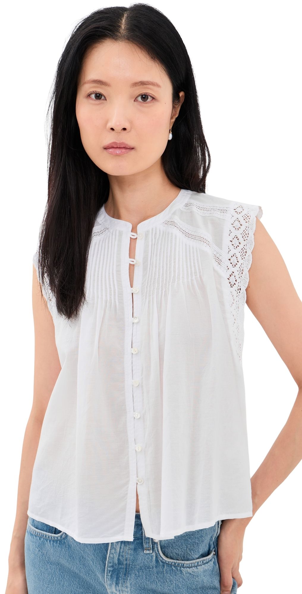 Madewell Mochi Top True White S