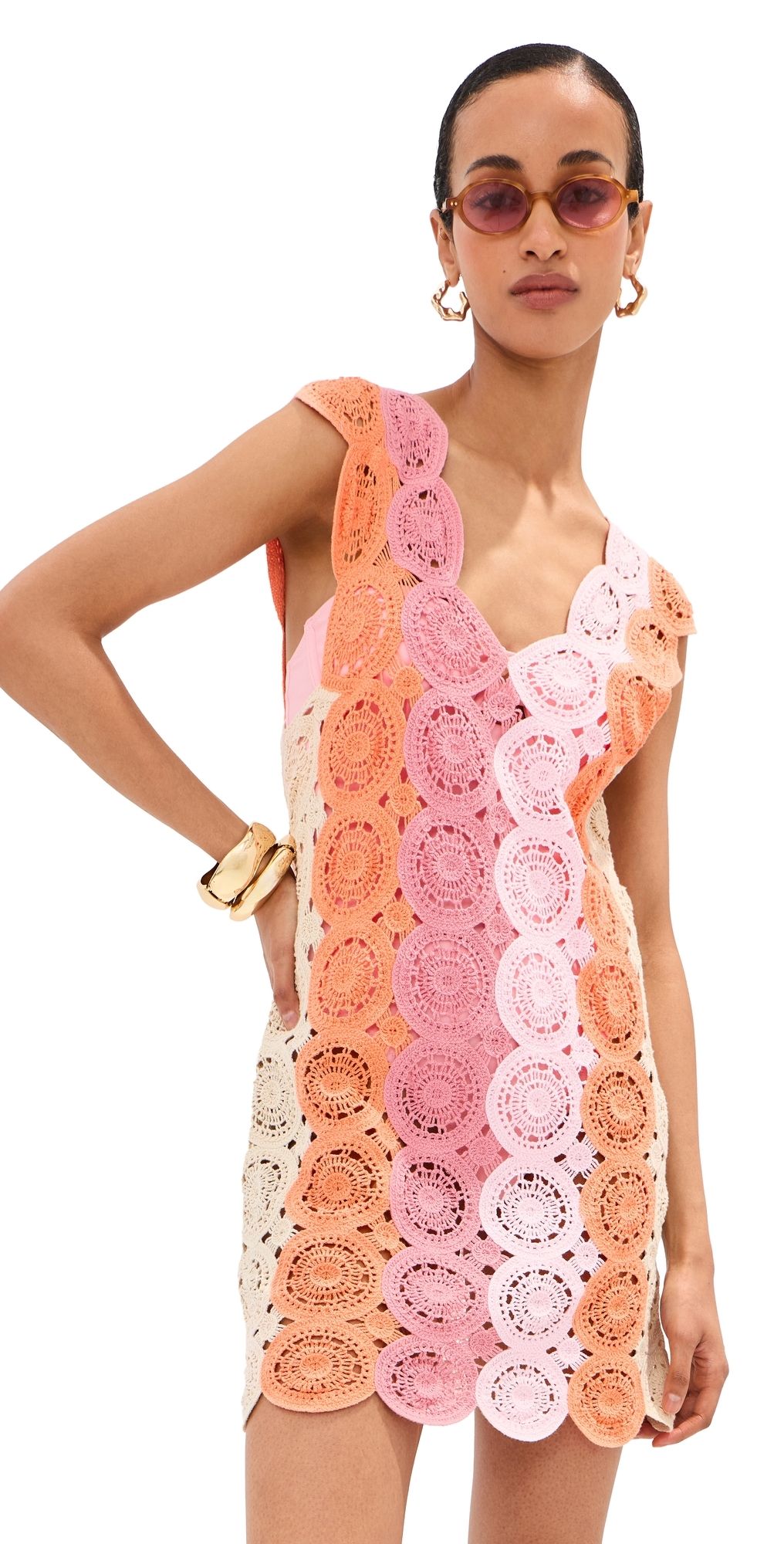 LE BOP Livia Mini Dress Citrine Multi M