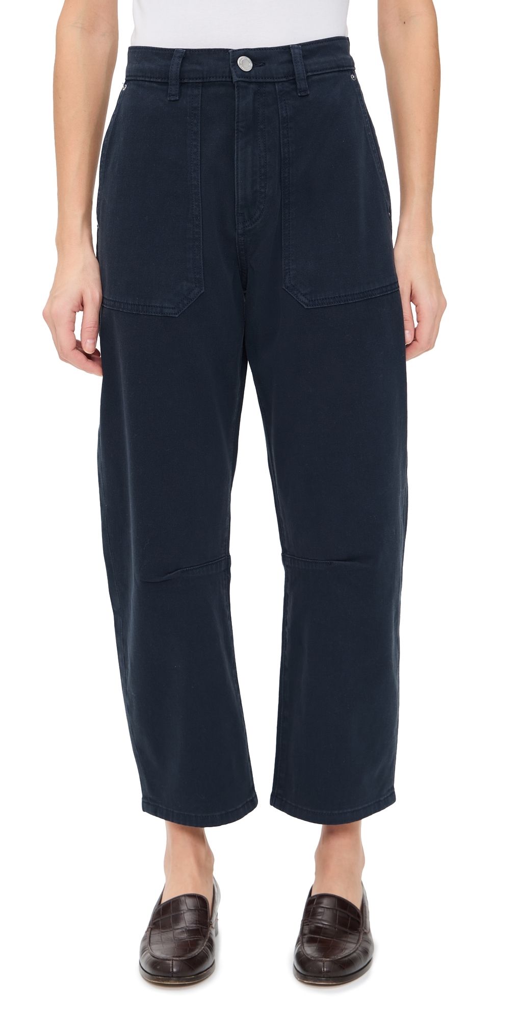 DL1961 Bilie Easy Barrel High Rise Pants Navy Marine 24