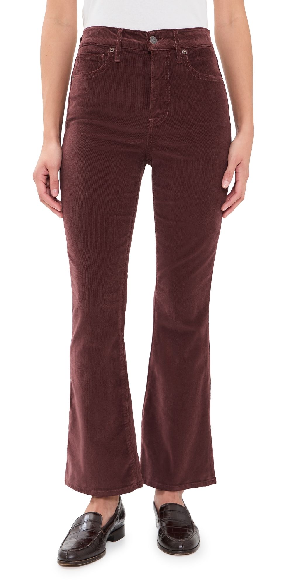 Veronica Beard Jean Carson Corduroy Pants Burgundy 32