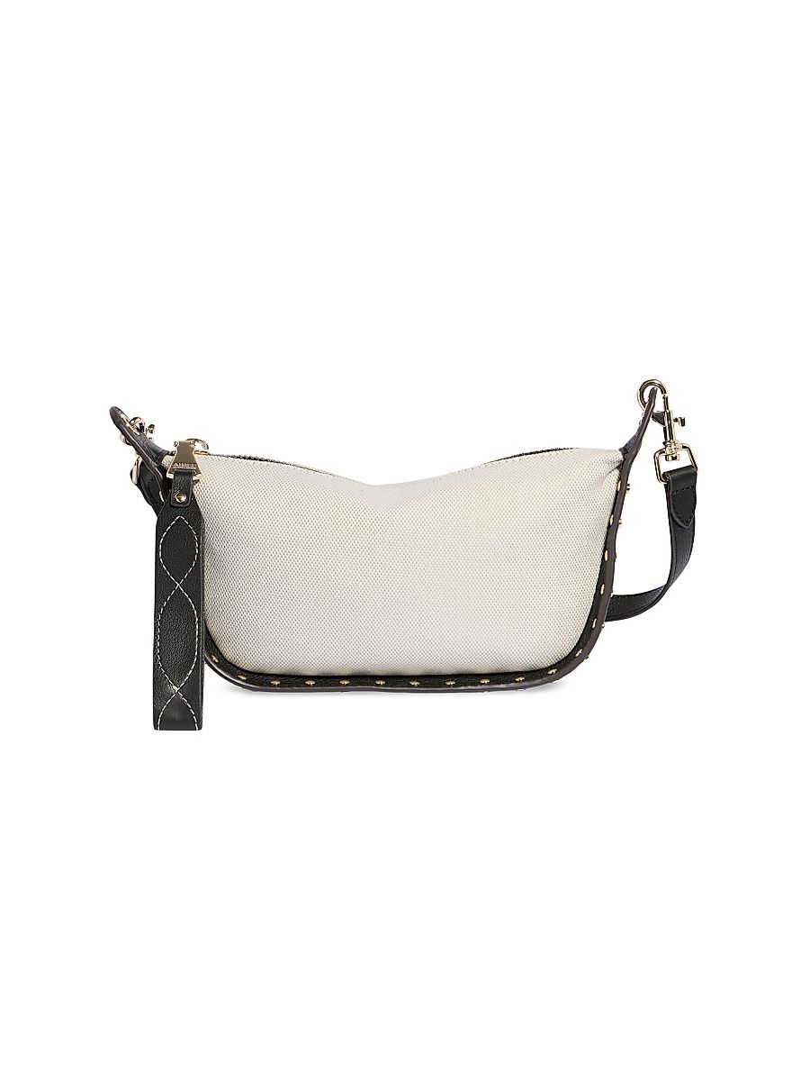 Women's Hamilton Canvas and Leather Crossbody - Natural Black