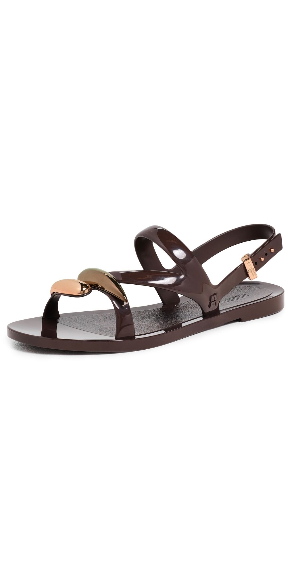 Melissa Melissa Iris Sandals Brown/Metallic 8