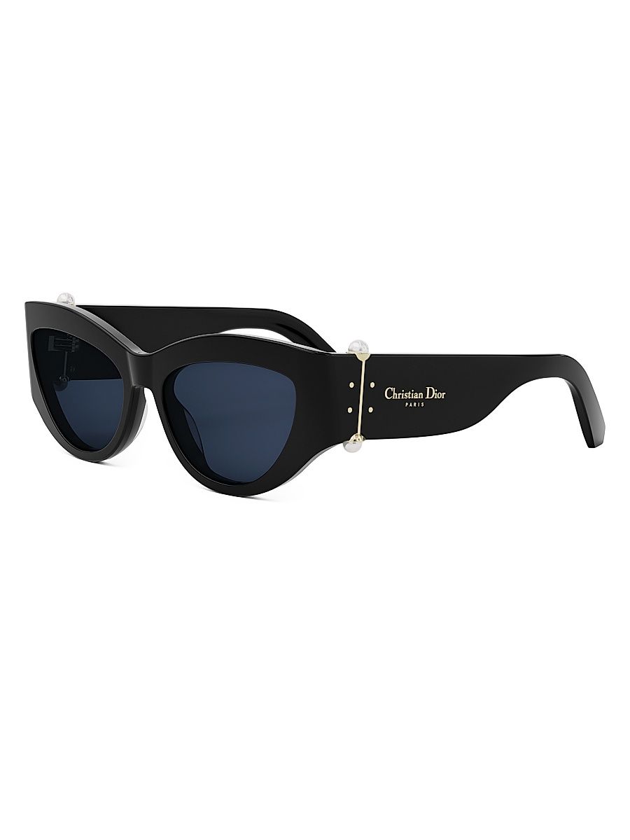 Women's DiorTribales B1I 55MM Cat-Eye Sunglasses - Black Blue