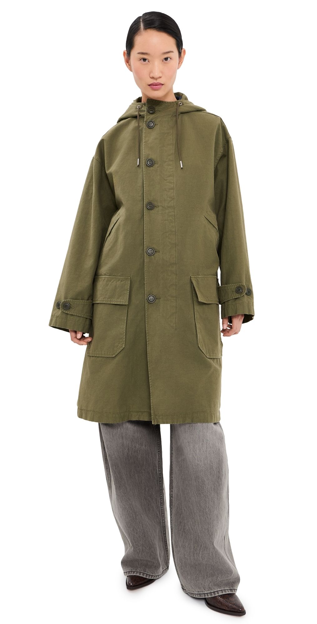 Nili Lotan Delmar Parka Dark Laurel XS/S