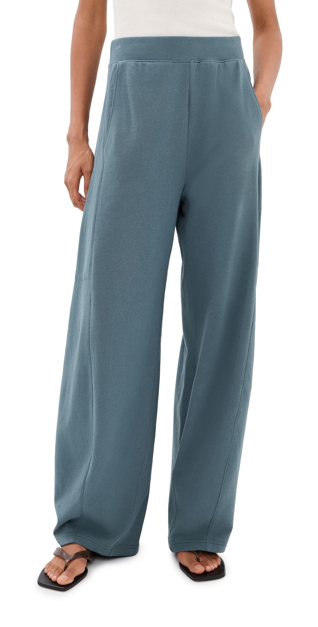 Tibi Lightweight Winslow Sweatpants Blue Grey XL