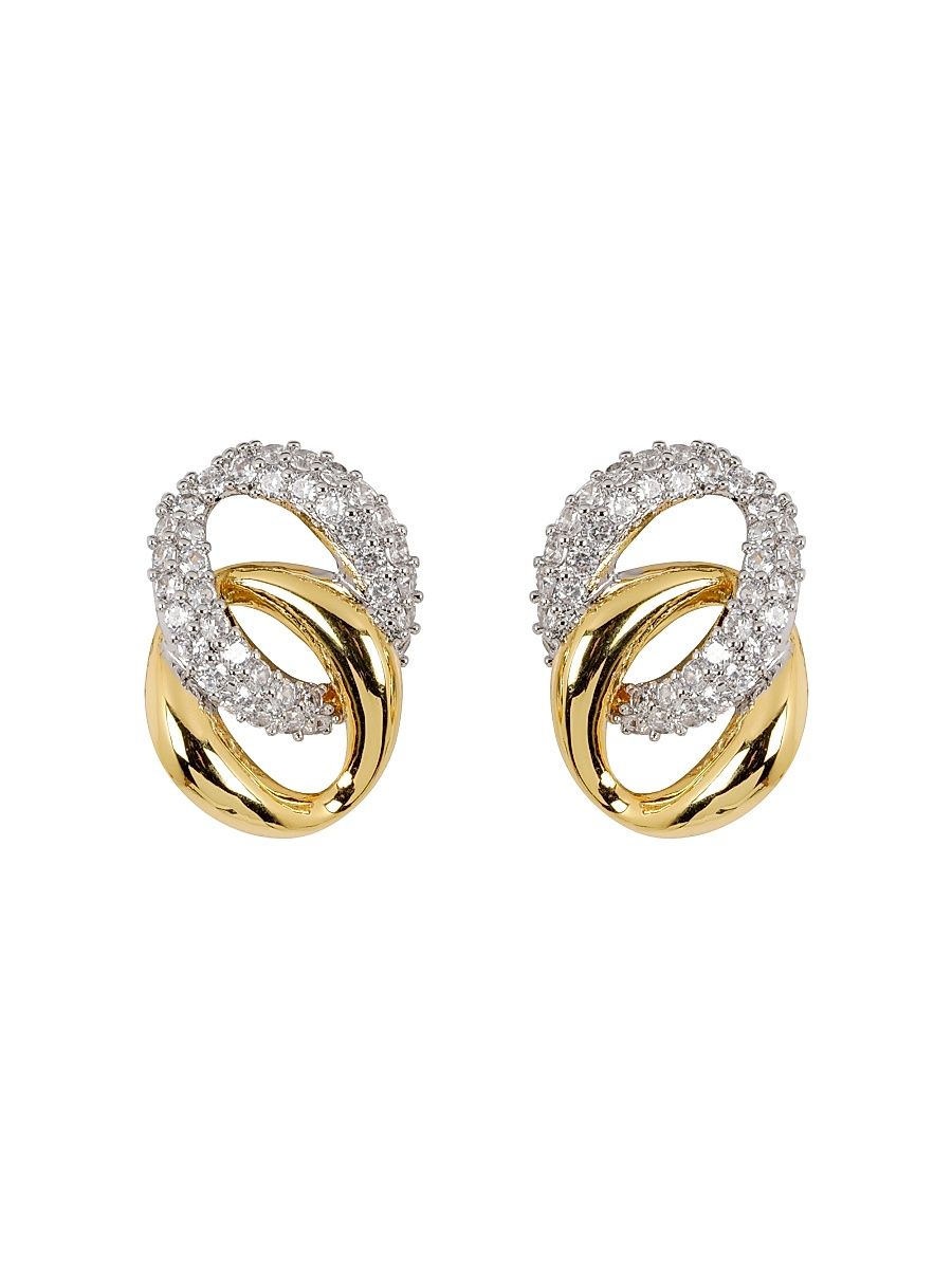 Women's Leanna Two-Tone & Crystal Drop Earrings - Gold