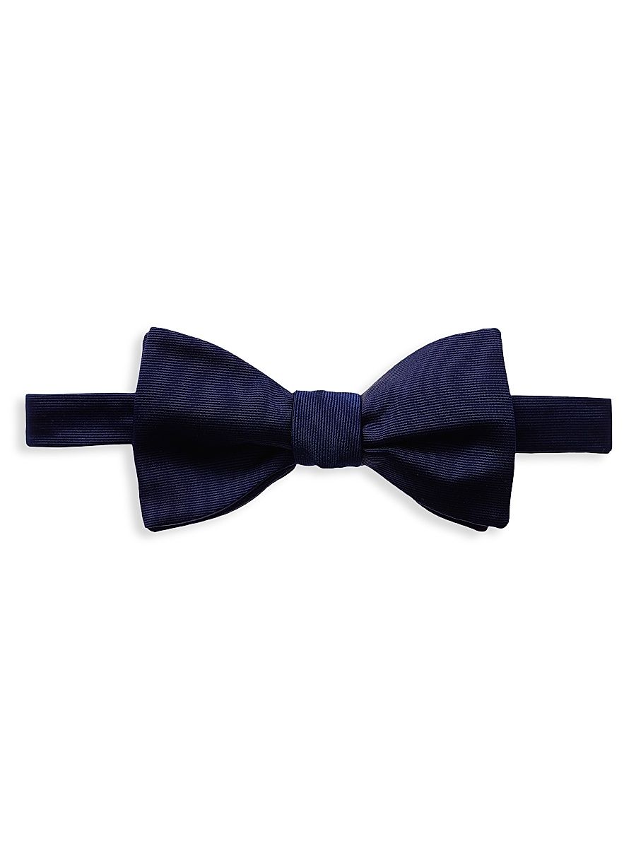 Men's Silk Ready-Tied Bow Tie - Blue