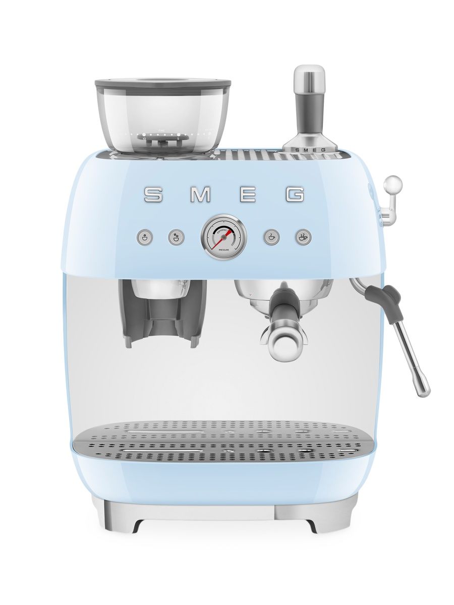 Smeg 50's Retro Line Espresso Machine - Pastel Blue