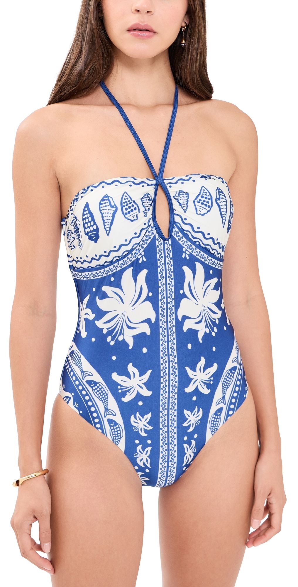 FARM Rio One Piece Sea Charms Off White L