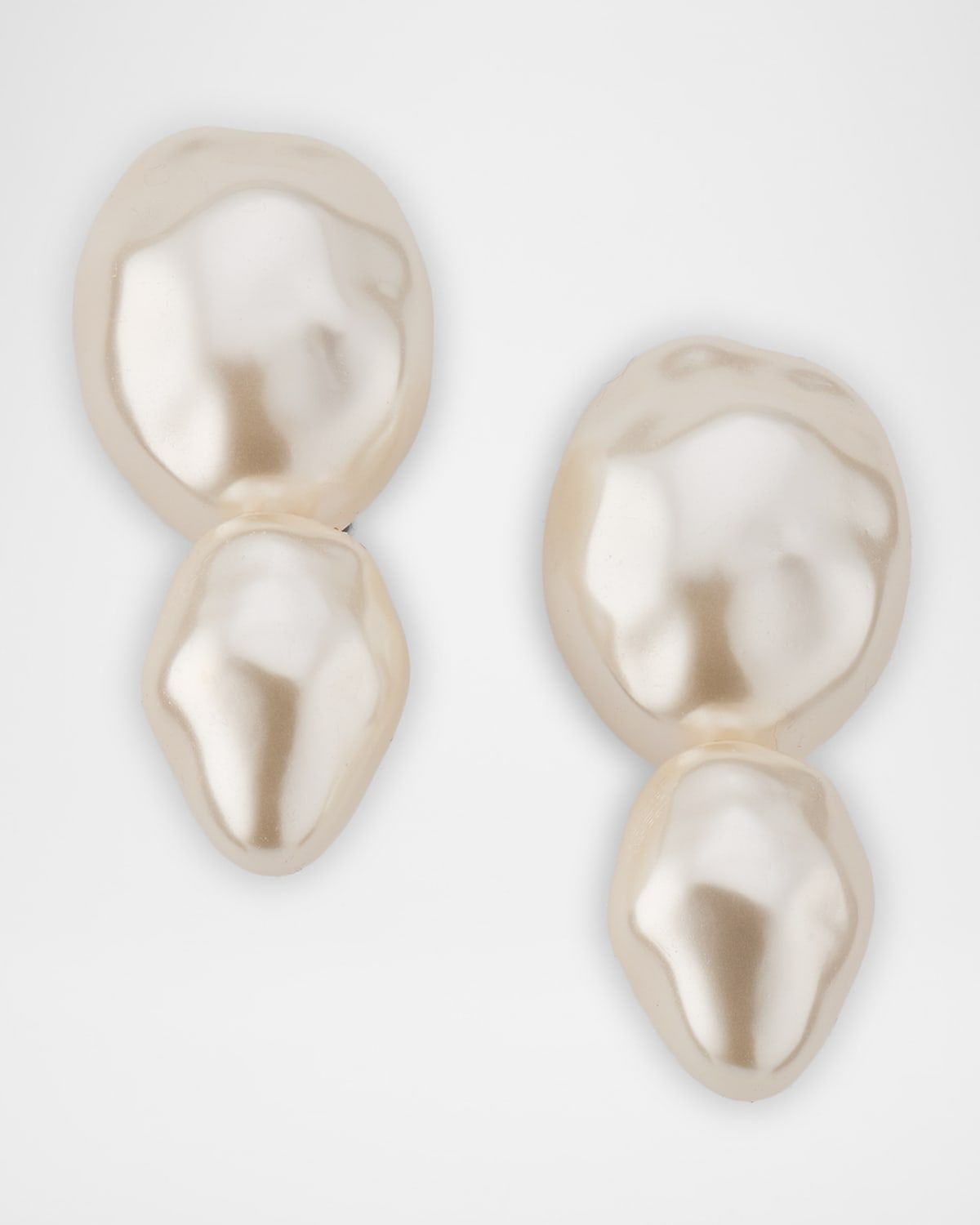 Pearly Double Drop Earrings