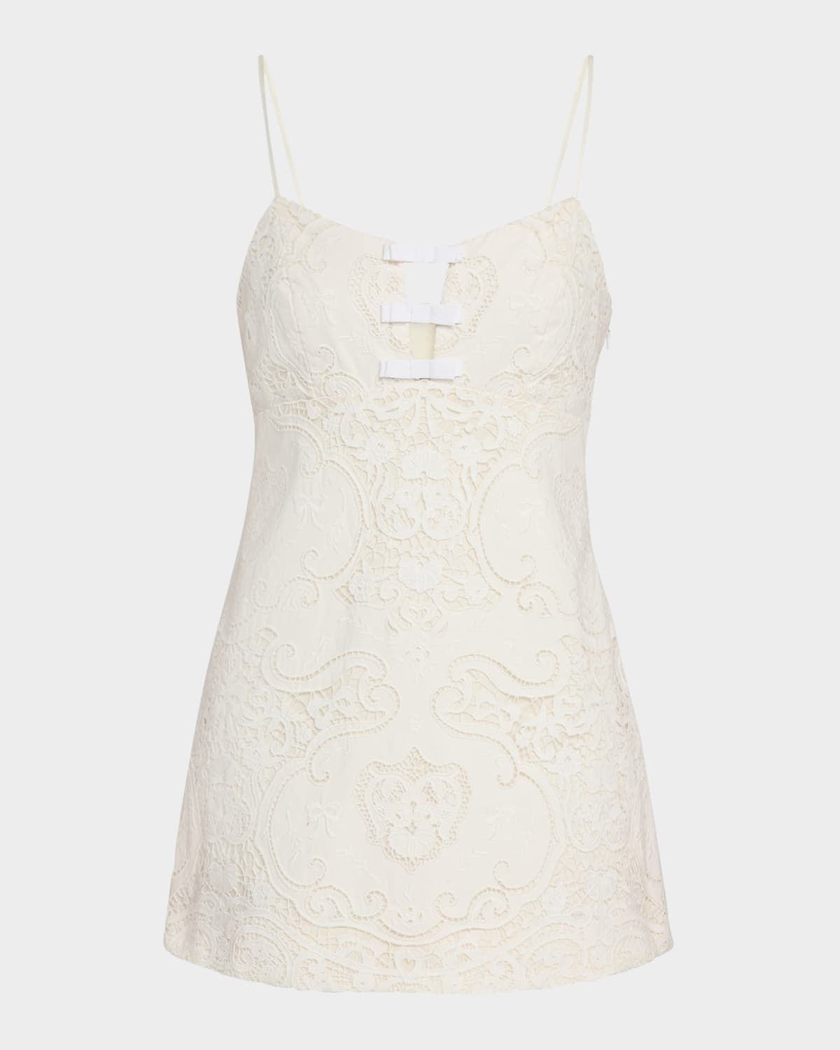 Rosalisa Embroidered Cotton Mini Dress