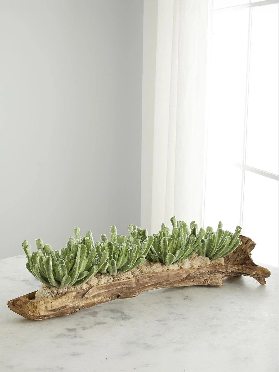 Artificial Gilded Succulent Floral Arrangement