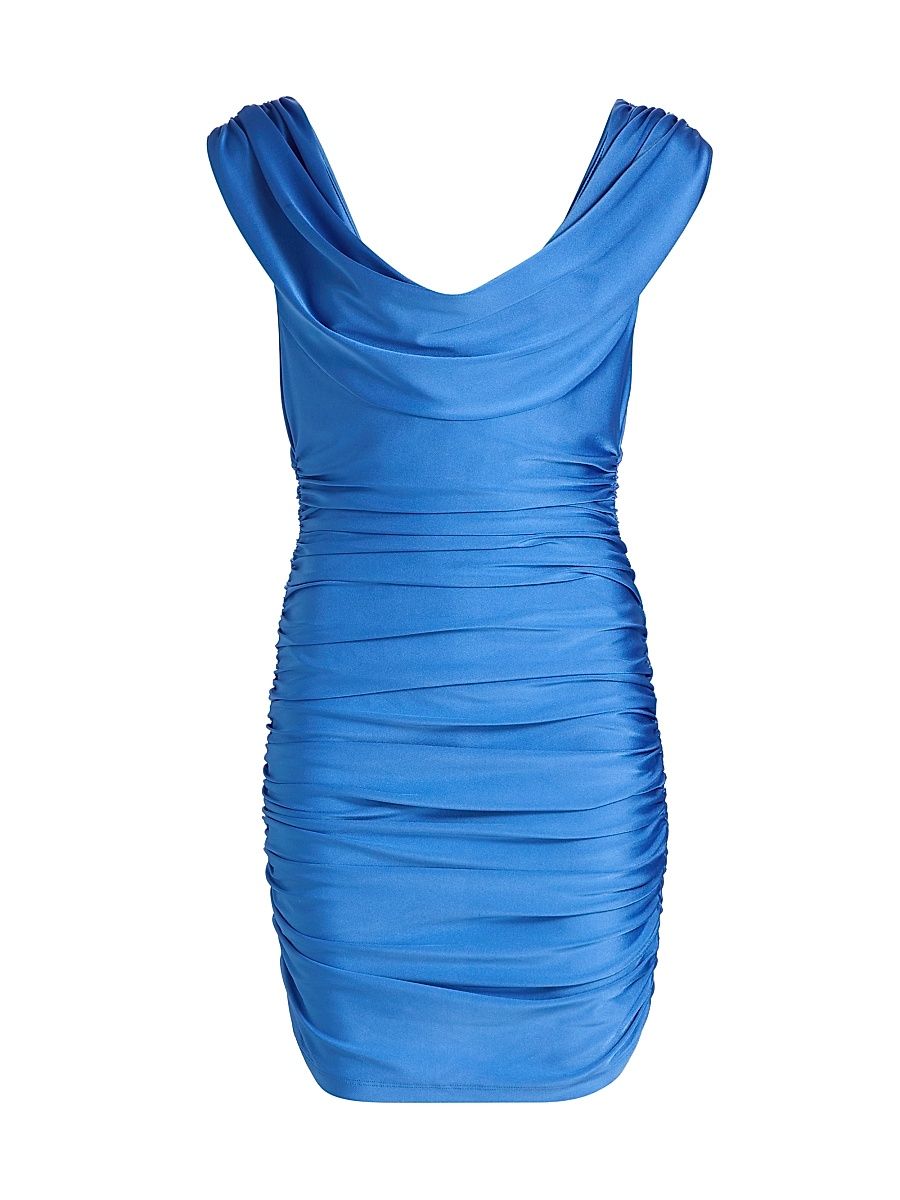Women's Evangeline Cowlneck Minidress - Caspia - Size XL