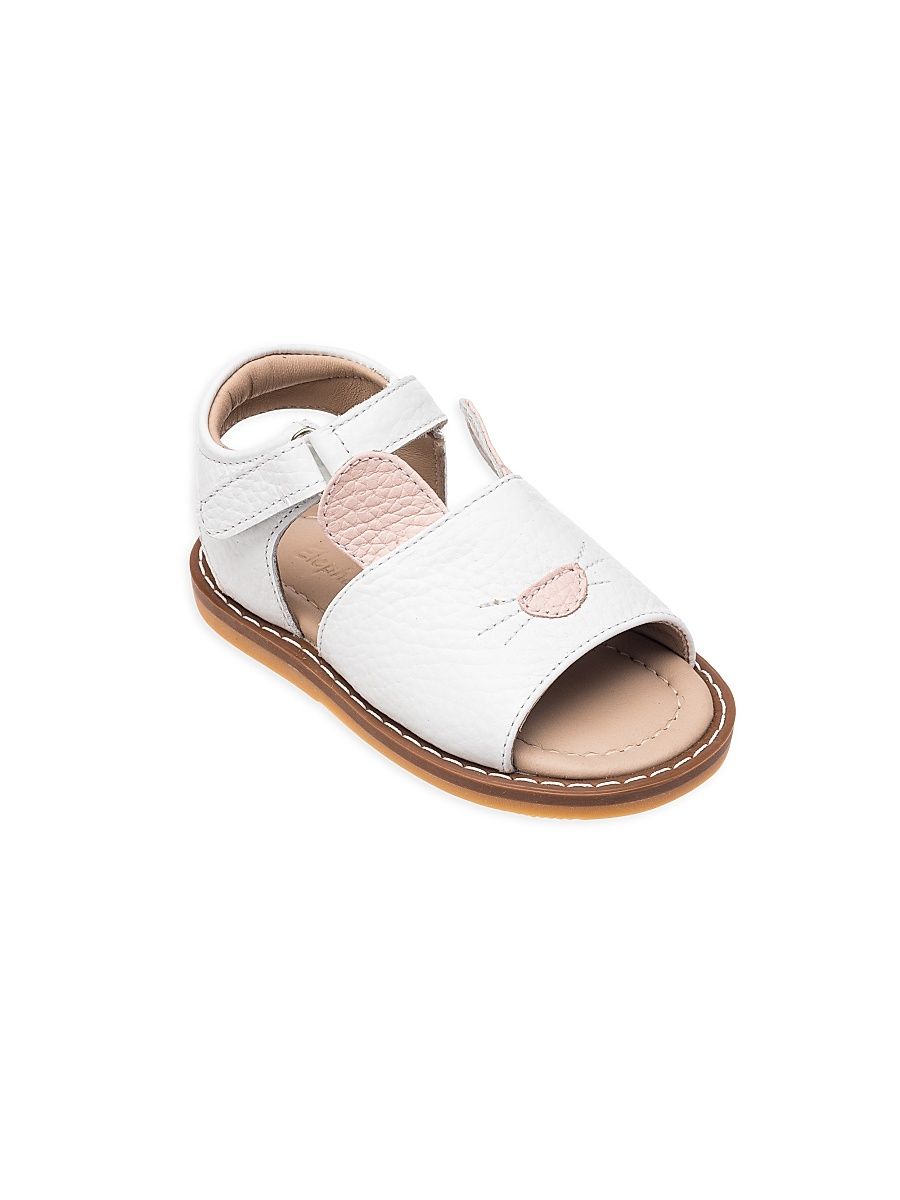 Little Girl's 4-6.5 Toddler Bunny Sandal - White - Size 6.5 (Baby)