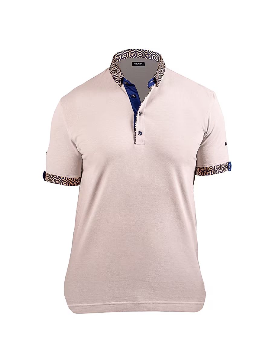 Men's Polo Collar Solid Shirt - Grey - Size XXXXL