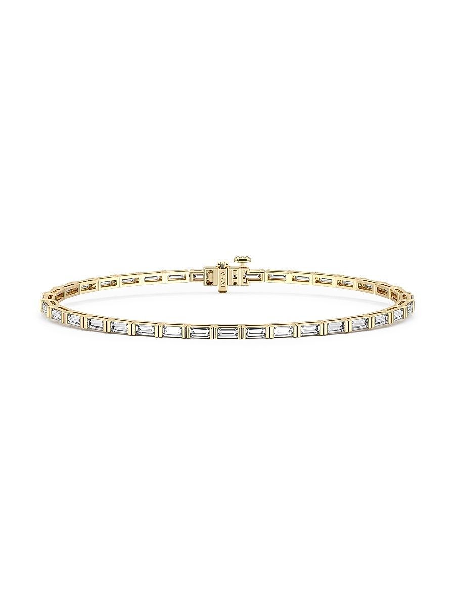 Women's 14K Yellow Gold & 3.30 TCW Lab-Grown Diamond Tennis Bracelet - Yellow Gold