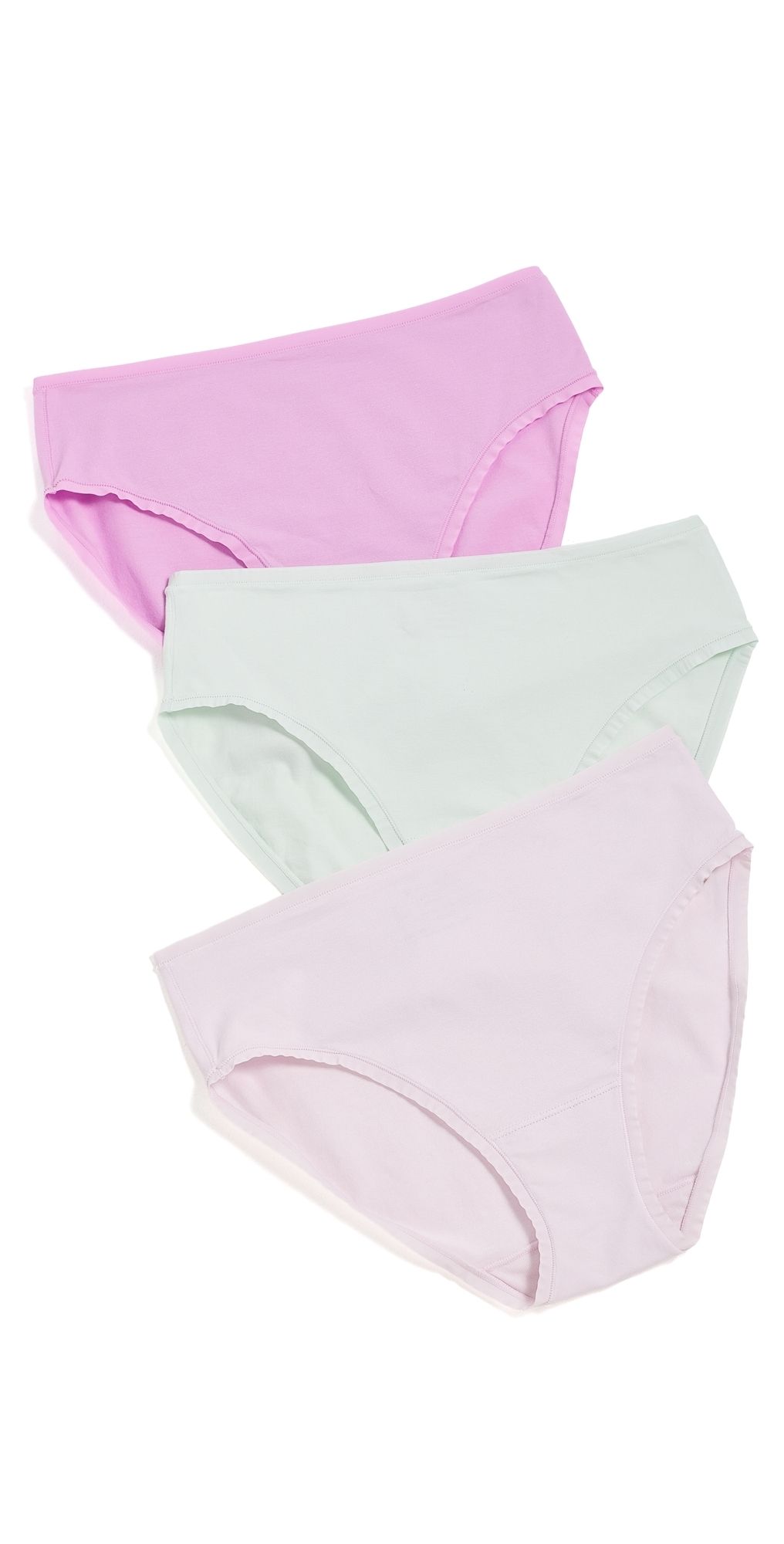 Natori Bliss Bare Hipster 3 Pack Iced Mint/Wild Petal/Misty Orchid M