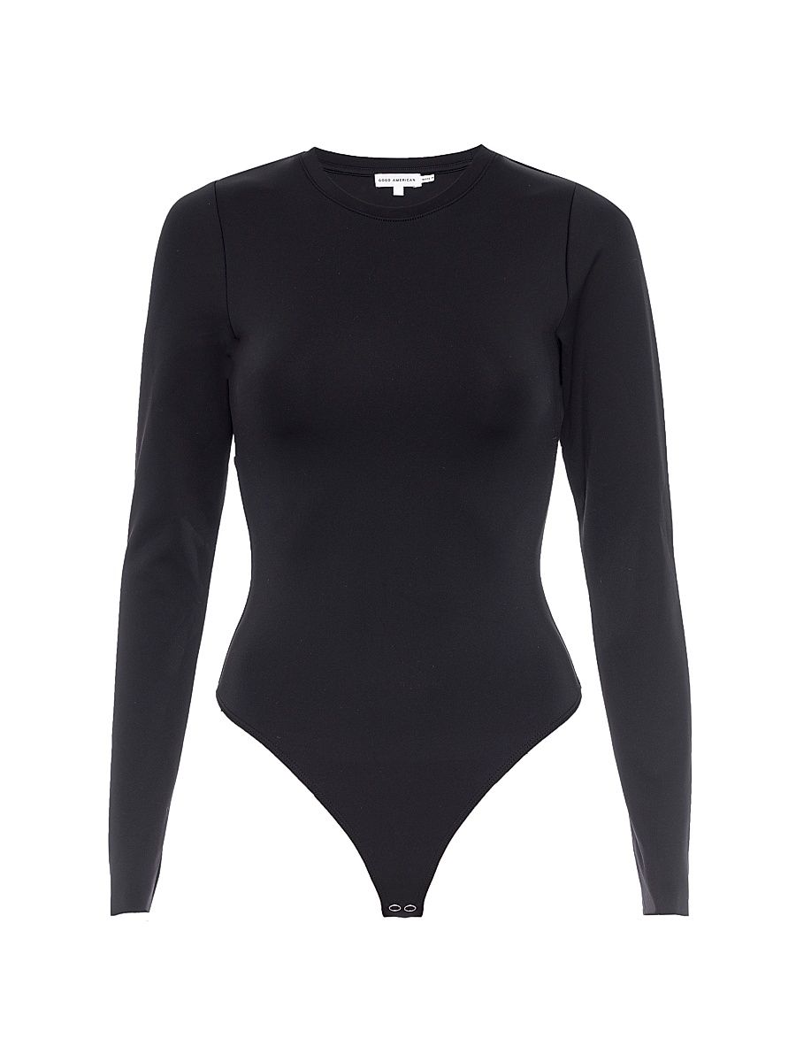 Women's Sculpting Crewneck Bodysuit - Black - Size XXXXXL