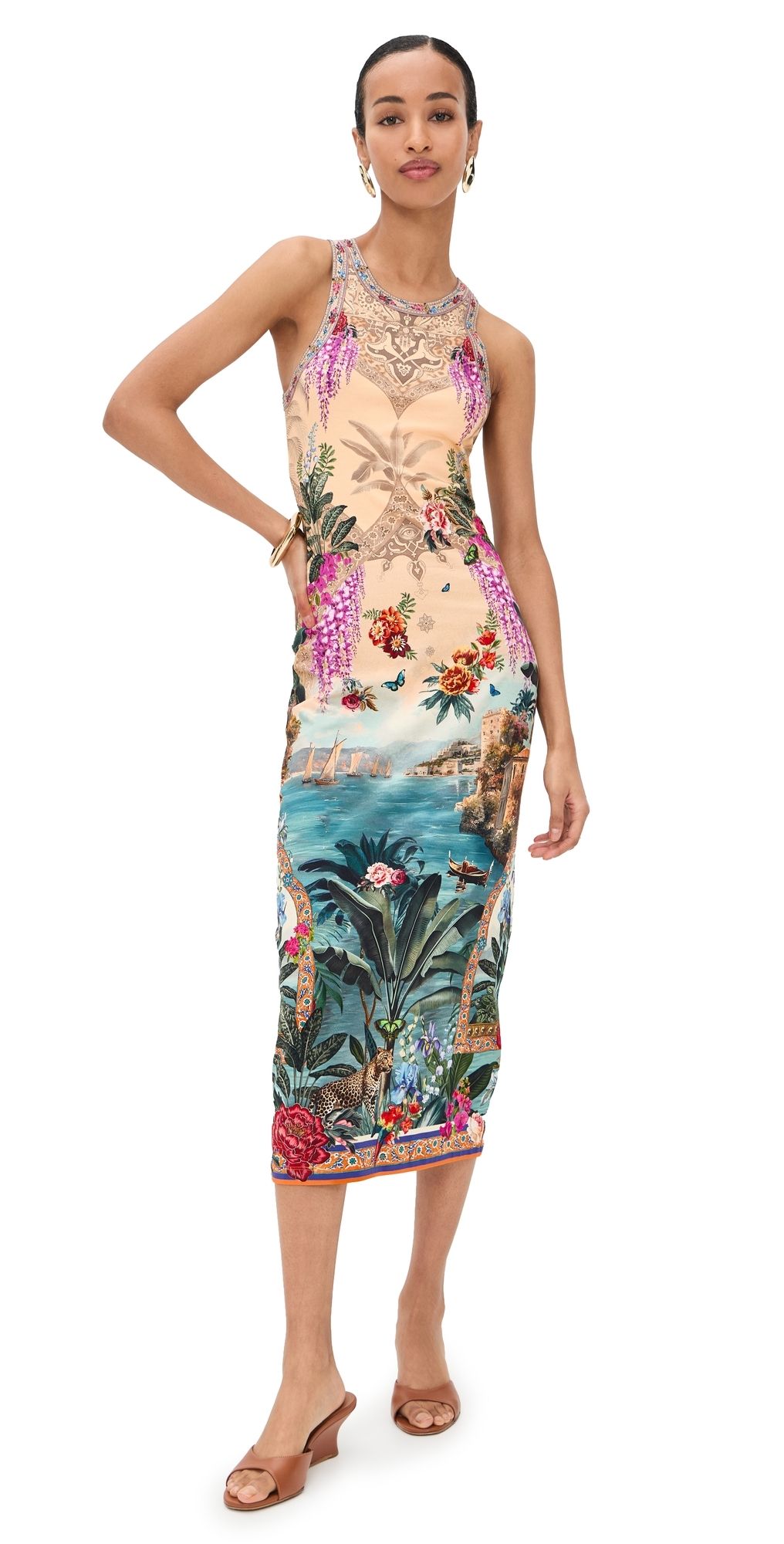 Camilla Jersey Tank Dress Bodrum Botanicals S