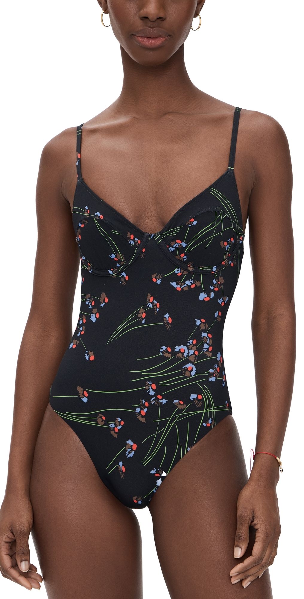 THE GREAT. The Reversible Underwire One Piece Windblown Bouquet 3