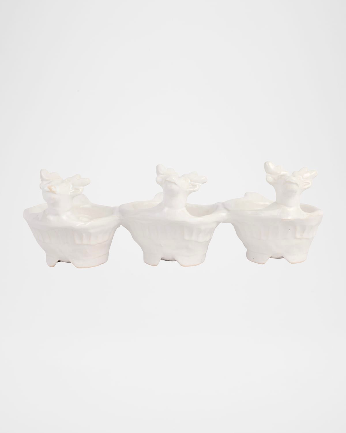 Pietra Natale Figural Deer 3-Part Server