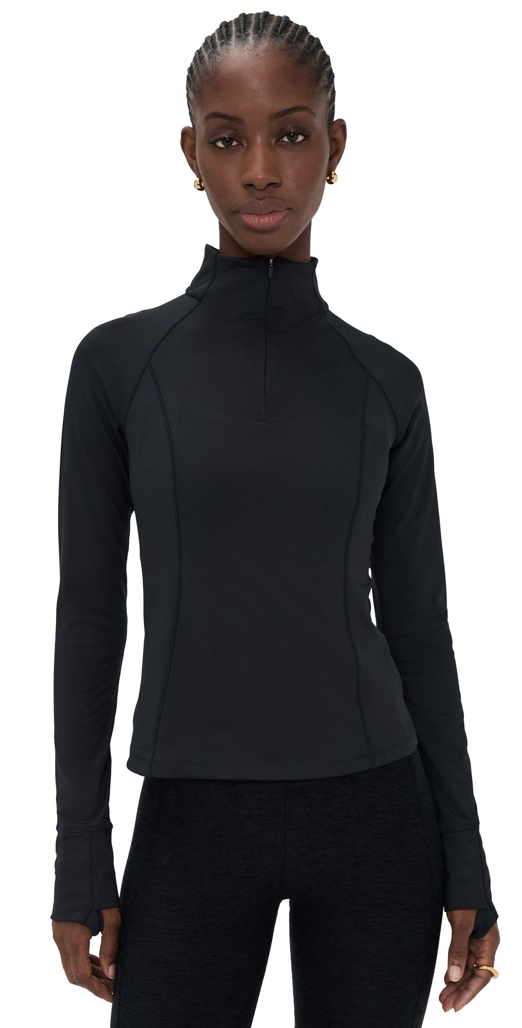 Beyond Yoga Allure 3/4 Zip Pullover Black L