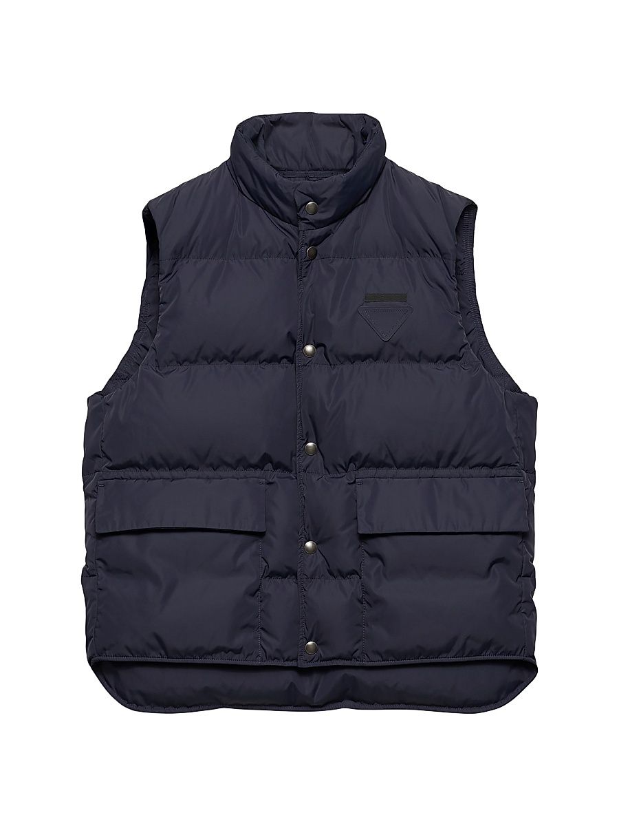 Men's Re-Nylon Puffer Vest - Blue - Size 48