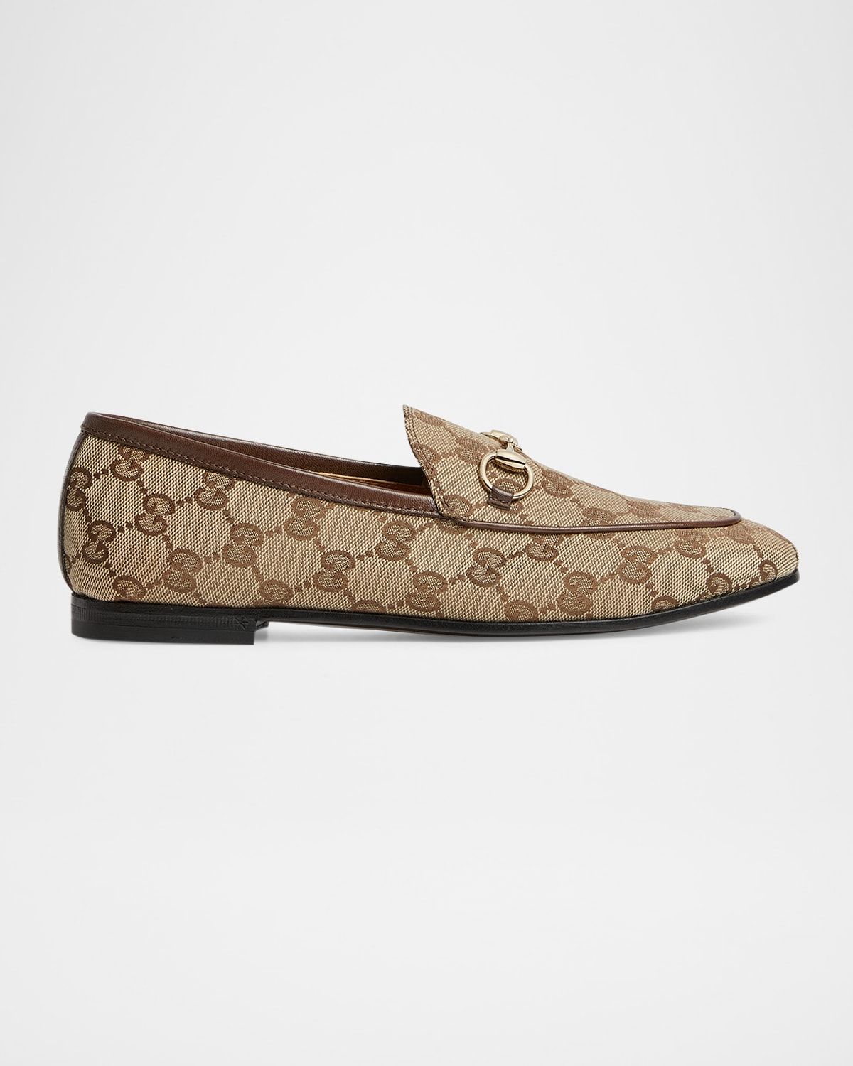 GG Canvas Flat Loafers