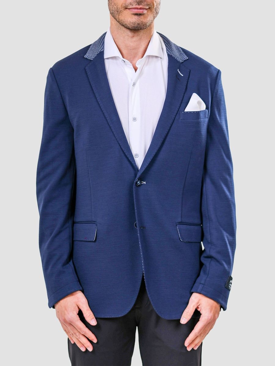 Maceoo Men's Socrate Constructed Blazer - Blue - Size XXL
