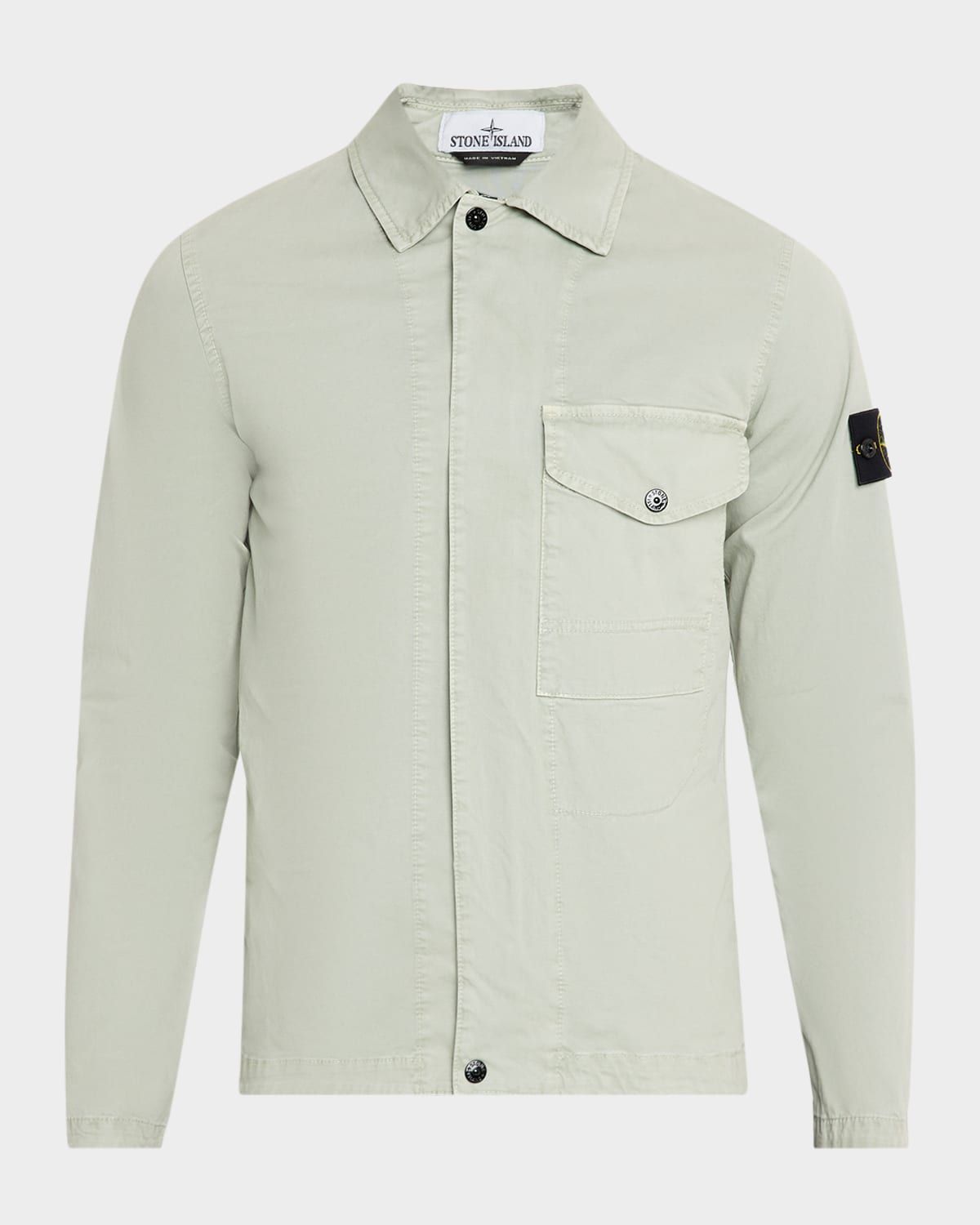 Men & apos;s Cotton Stretch Full-Zip Shirt Jacket