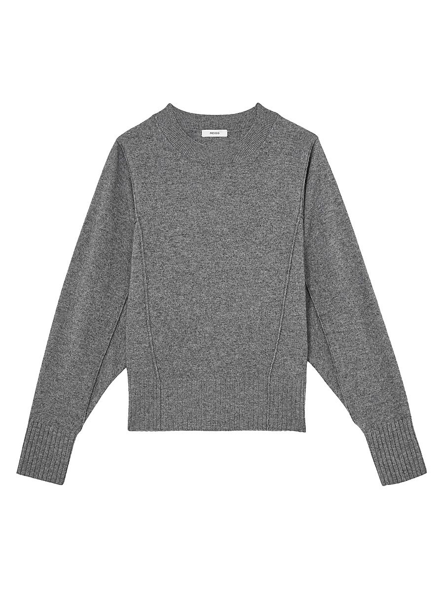 Women's Suki Wool-Blend Sweater - Charcoal - Size Large