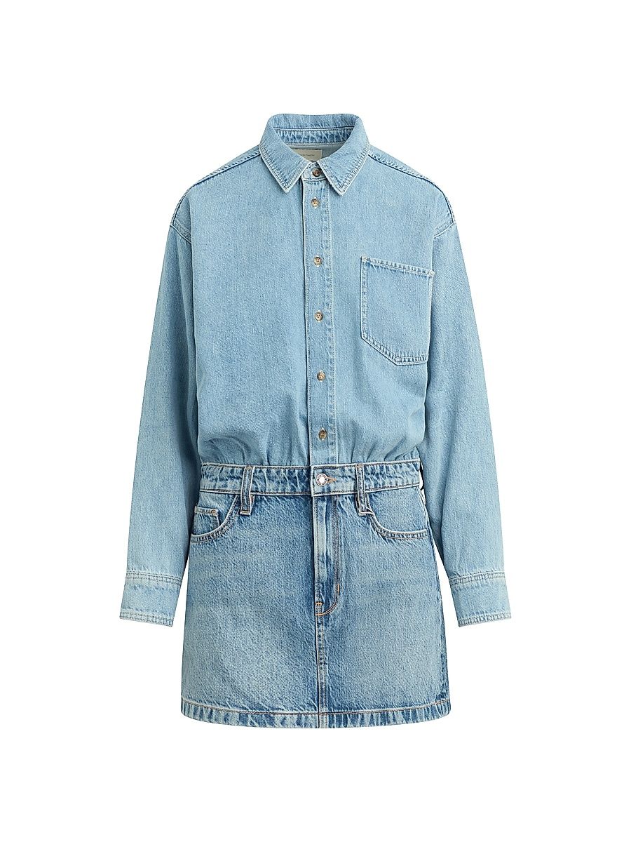 Women's The Layla Layered Denim Minidress - Milos - Size 33