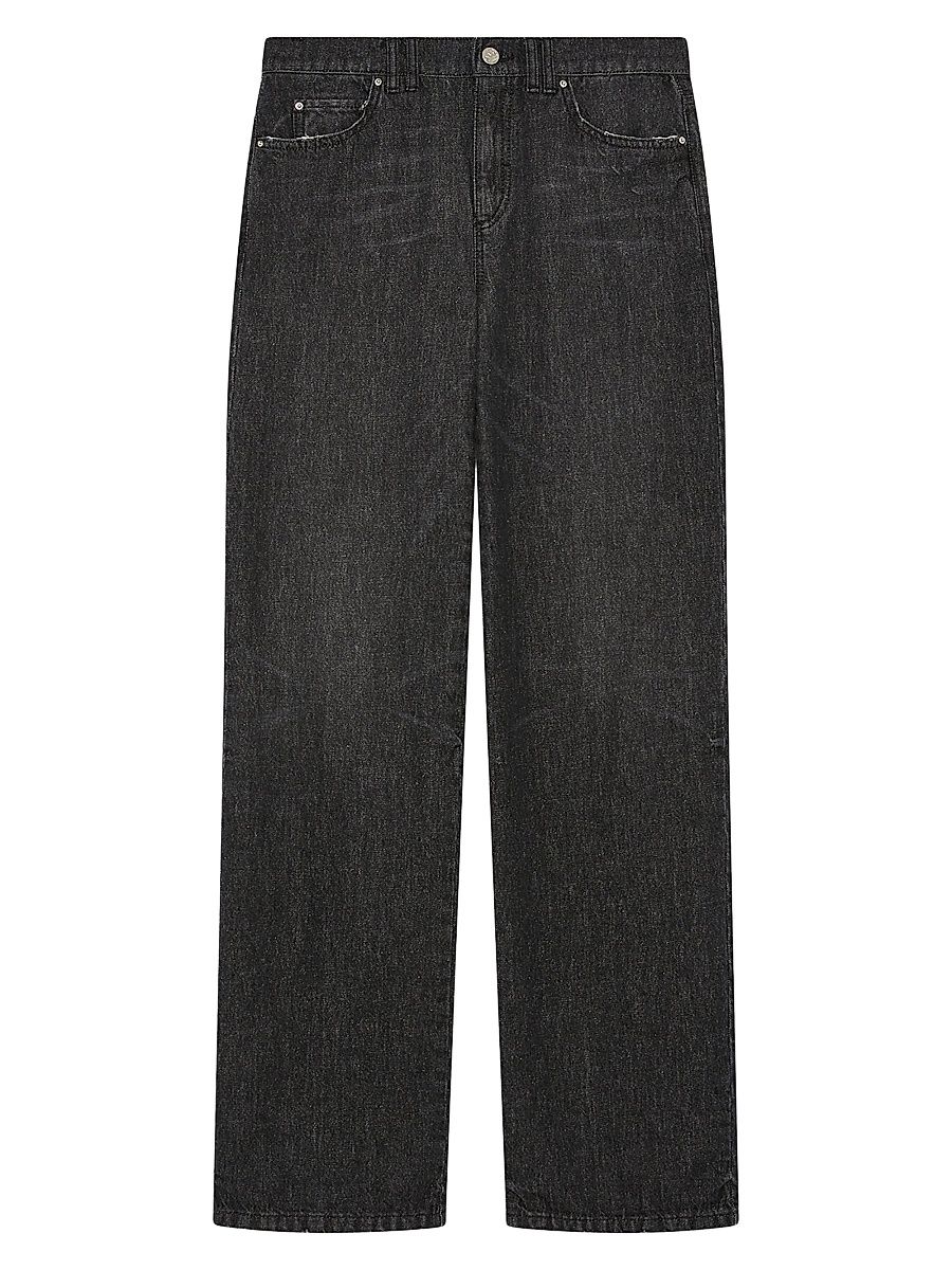 Women's Straight Jeans - Black - Size 8