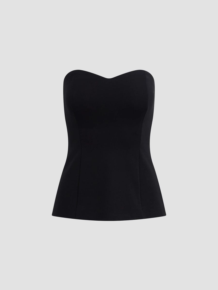 Favorite Daughter Women's Almost Yours Sweetheart Top - Black - Size XS