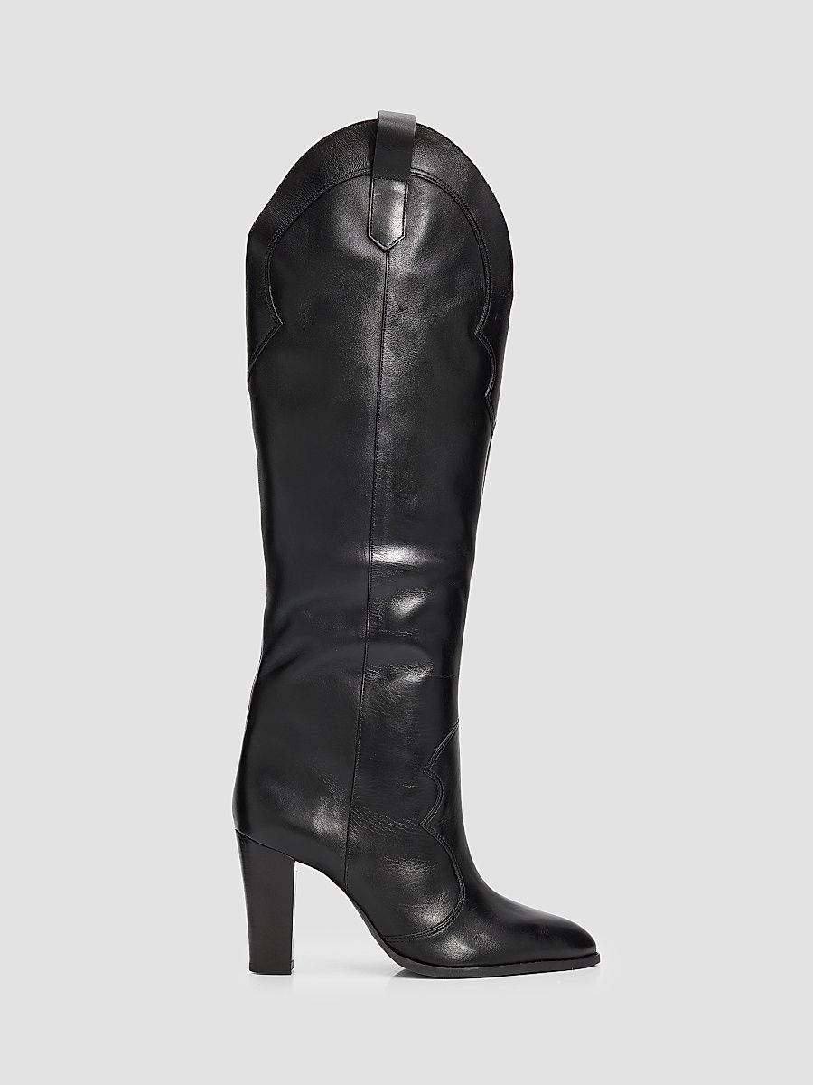 Women's Miller Up 95MM Leather Boots - Black - Size 9