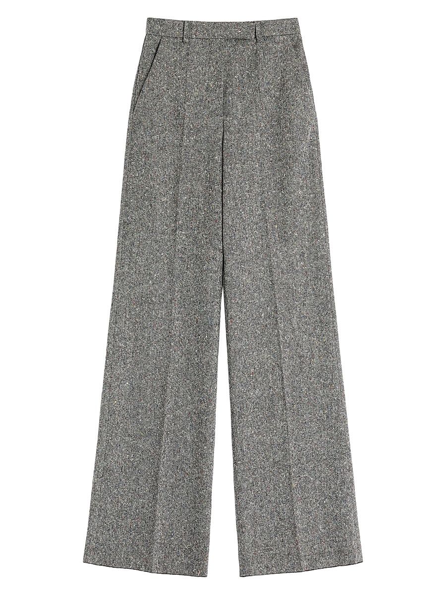 Women's Natté Buttoned Weave Pants - Grey - Size 10