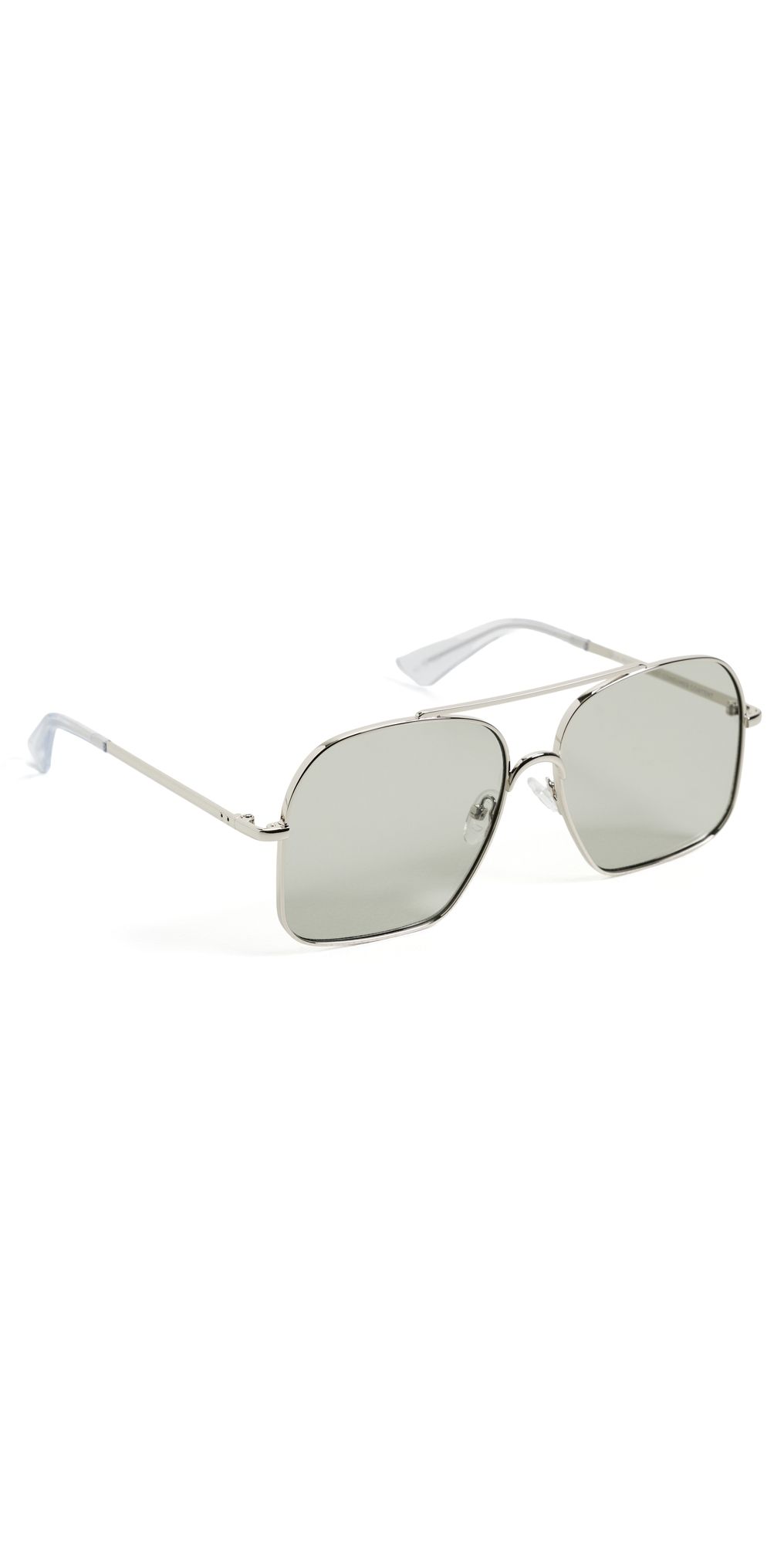 Le Specs Civelle Sunglasses Bright Silver/Xtal Clear One Size