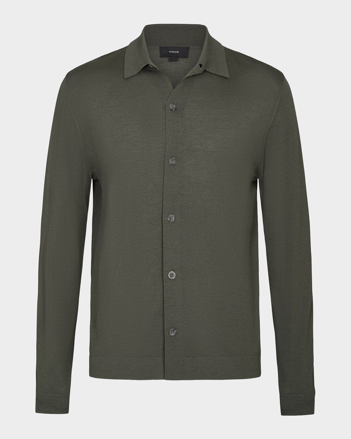 Men & apos;s Cashmere Knit Ribbed-Trim Cardigan